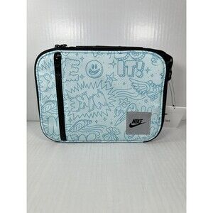 Nike Swoosh Hard Shell Lunch Box 4L Glacier Blue Insulated School Bag 9A2929-G25